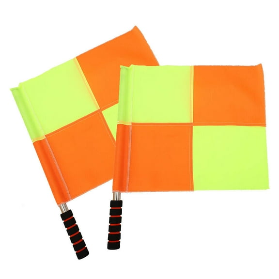 WEISIPU 2pcs Premier Linesman Flags Training Sports Football Rugby Hockey Referee Flags