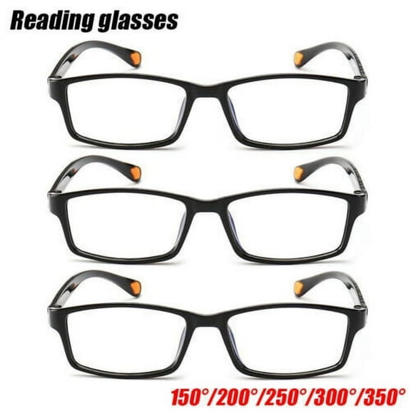 WEISIPU 3 Pack Mens Reading Glasses Business Metal 1.5 2.5 3.0 3.5 strength