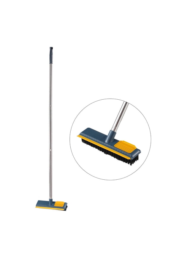 3 in 1 Shower Cleaning Brush - 120° Rotatable Bathroom Brush with Long Handle For Cleaning Bathtub Tiles, Walls and Floors