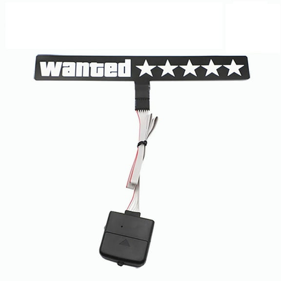 WEISIPU 5 Star wanted level Electric Car LED Light Up Window Stickers JDM