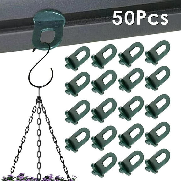 WEISIPU 50PCS Greenhouse Twist Clips,Green House Planter Clips,Plastic Greenhouse Hooks Hanger Greenhouse Accessories Kit for Insulation Netting Shading