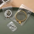 thumbnail image 1 of WEISIPU 50pcs Clear Transparent Thicken Storage Slots Organiser Jewellery Earring Zip-Seal Bag, 1 of 12