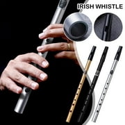 WEISIPU 6 Hole Flute C/D Key Irish Whistle Ireland Tin Penny Whistle Flute Musical Instruments for Beginners
