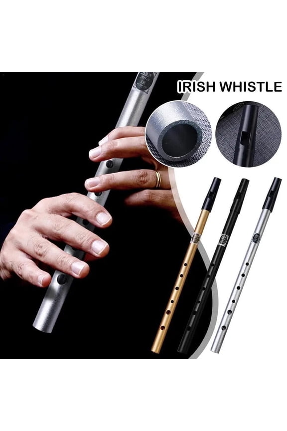 6 Hole Flute C/D Key Irish Whistle Ireland Tin Penny Whistle Flute Musical Instruments for Beginners