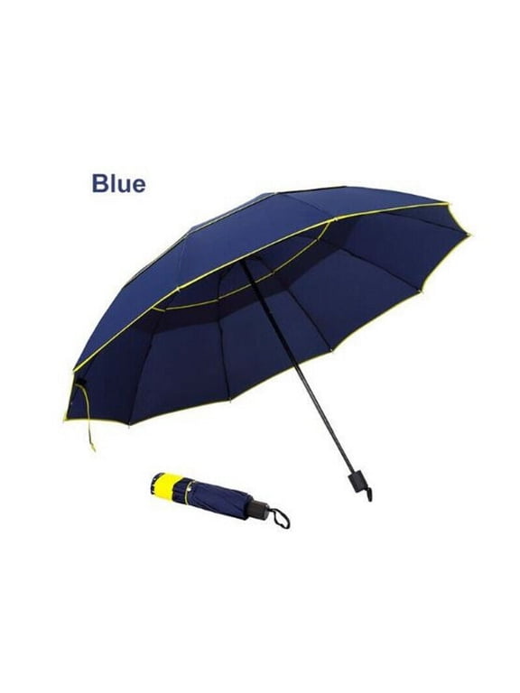 62" Extra Oversize Large Compact Golf Umbrella Double Canopy Vented Windproof +