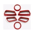 thumbnail image 1 of WEISIPU 6Pcs For Toyota Camry 2018-2023 ​Glossy Red Inner Seat Adjust Knob Cover Trim, 1 of 5