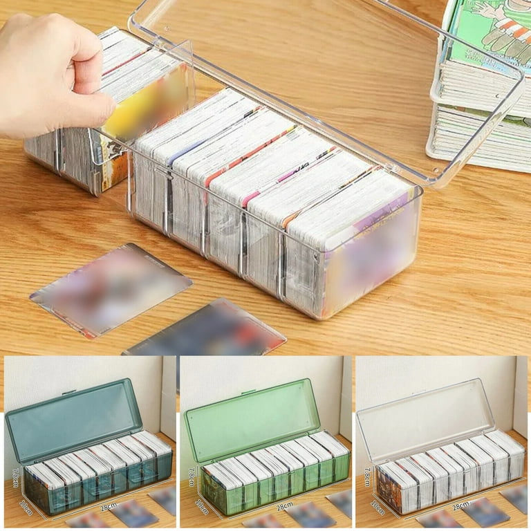 WEISIPU 700 Trading Card Storage Box with Dividers Baseball Card