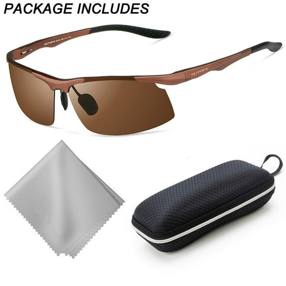WEISIPU Aluminum Magnesium Mens Polarized Sunglasses UV400 Sport Glasses Driving Eyewear