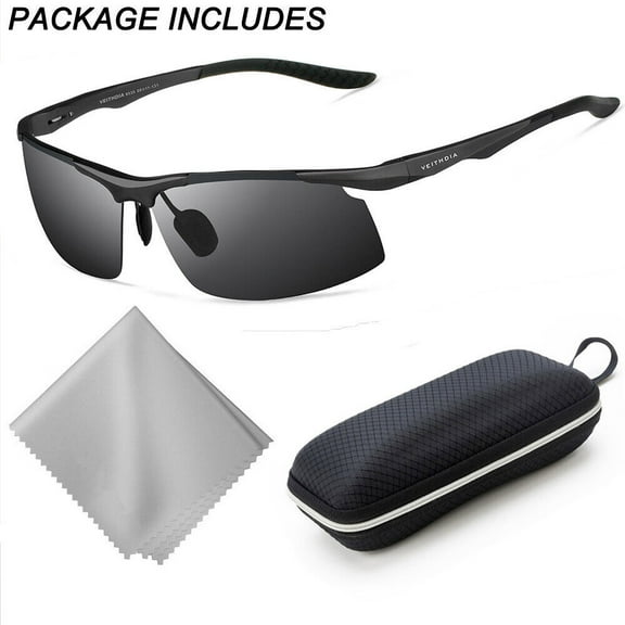 WEISIPU Aluminum Magnesium Mens Polarized Sunglasses UV400 Sport Glasses Driving Eyewear