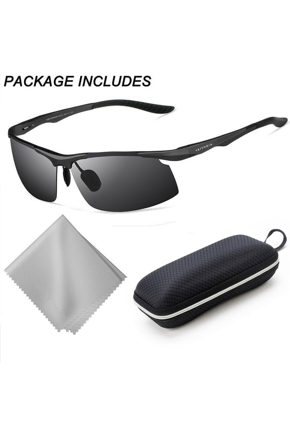 Aluminum Magnesium Mens Polarized Sunglasses UV400 Sport Glasses Driving Eyewear
