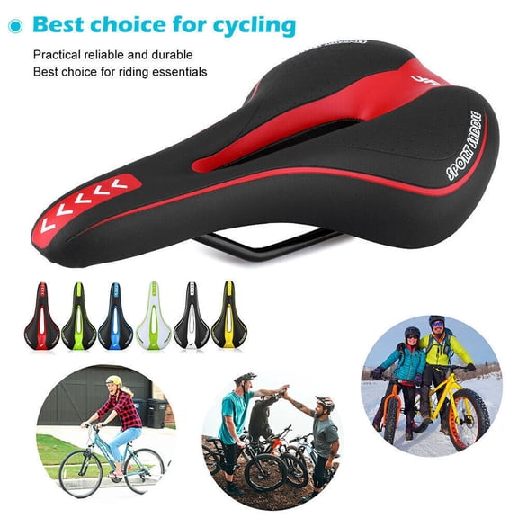 WEISIPU Bike Seat Cushion - Gel Padded Bike Seat Cover for Men & Women Comfort, Adjustable Seat Cushion Compatible with Indoor & Outdoor Bicycle Seat