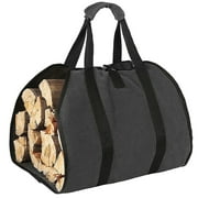 WEISIPU Canvas Log Carrier Bag Heavy Duty Firewood Log Tote Bag Carrier for Indoor Stoves Firewood Carry Bag Holder with Handles for Outdoor Camping Trip