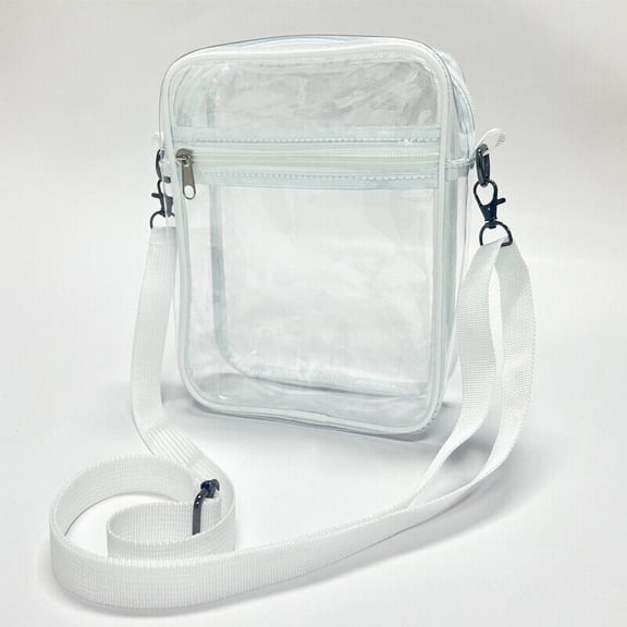 WEISIPU Clear Bag Stadium Approved PVC Concert Clear Purse Crossbody Purse Bag