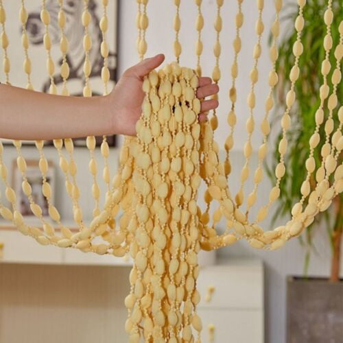 WEISIPU Door String Curtain Fly Screen with Tassel Room Divider Window Bead String Decor, 39"x79’’