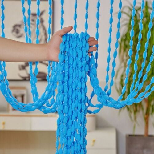 WEISIPU Door String Curtain Fly Screen with Tassel Room Divider Window Bead String Decor, 39"x79’’