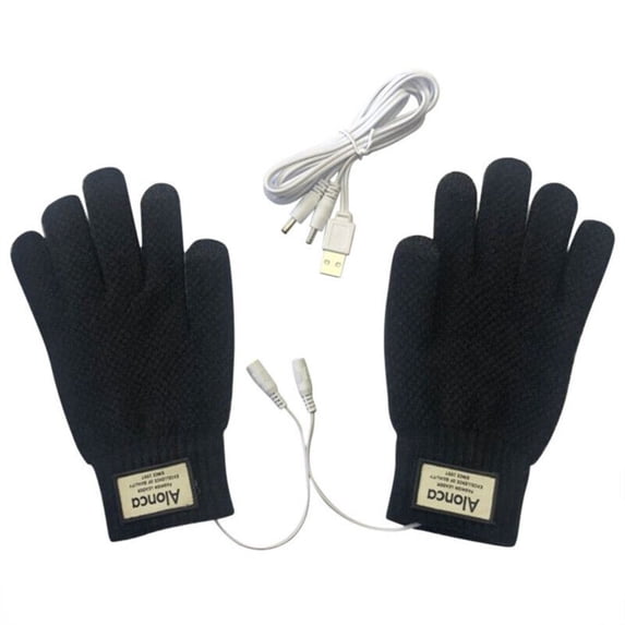 WEISIPU Electric Heated Gloves USB Rechargeable knitted Warm Thermal Gloves Men Women