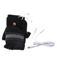 thumbnail image 1 of WEISIPU Electric Heating Gloves Winter Thermal USB Heated Gloves Mittens Half Hands Warm Winter Gloves for Women Men, 1 of 3