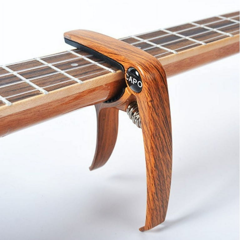 WEISIPU Guitar Capo Wood Color Acoustic Electric Guitar Clamp Trigger Capo for 6 String Folk Guitar Walmart