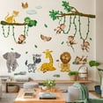 thumbnail image 1 of WEISIPU Jungle Animals Party Nursery Decor Kids Removable Wall Stickers Decals Monkeys, 1 of 7