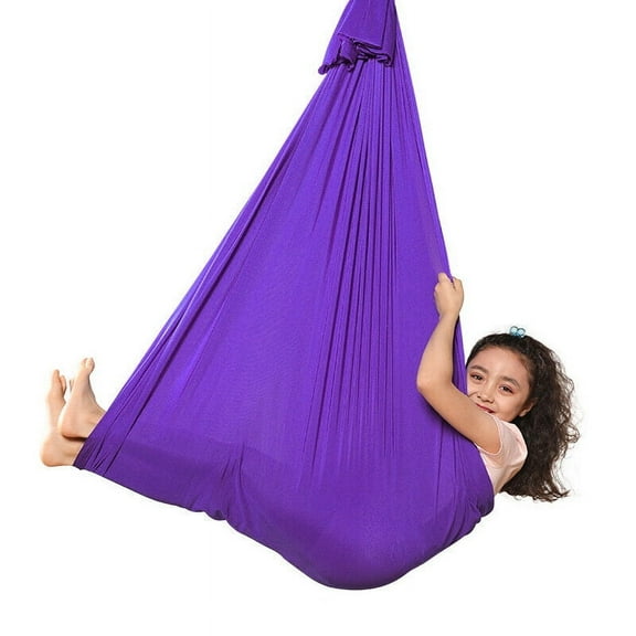 WEISIPU Kids Hammock - Small Camping Hammock, Kids Camping Gear w/Tree Straps and Carabiners for Indoor/Outdoor Use Therapy Kids Autism ADHD Sensory Swing Sling