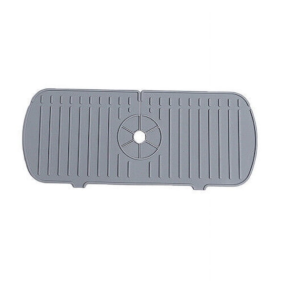 WEISIPU Kitchen Sink Faucet Silicone Water Splash Mat Draining Absorbent Drying Pad