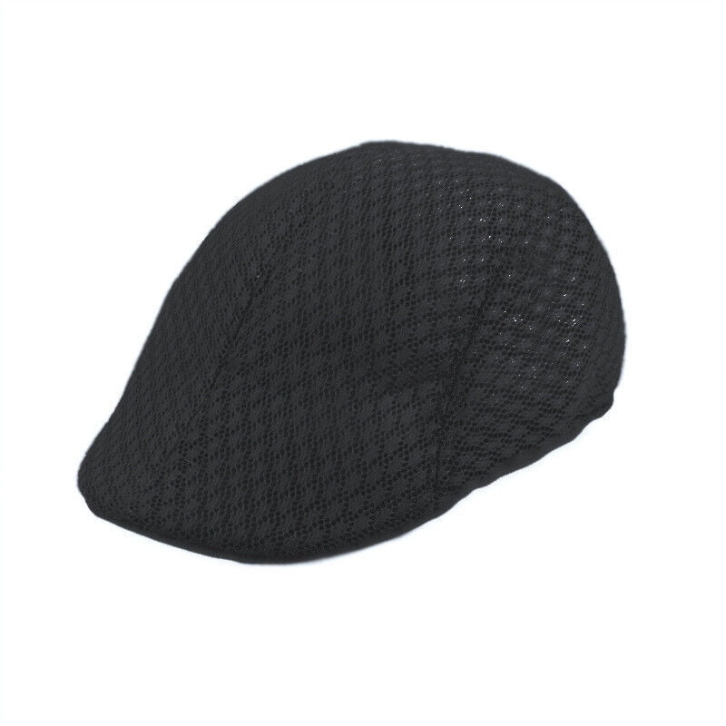 WEISIPU Mens Summer Beret Cotton Sun Hat Flat Cap Breathable  display picture 1