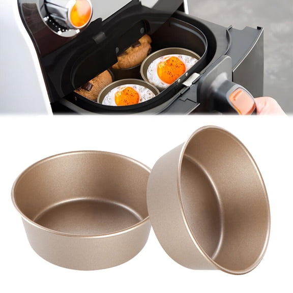 WEISIPU Non-Stick Carbon Steel Baking Mold Pans, 2 Count
