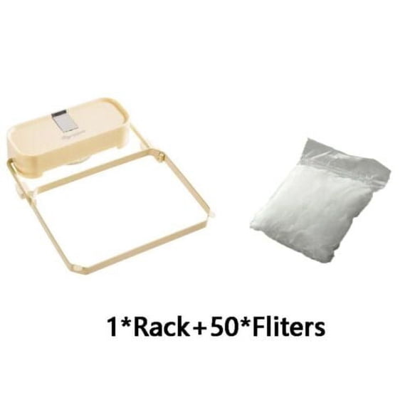 WEISIPU Sink Filter Rack with 50 Strainer Bag, Sink Strainer Basket with Disposable Filter