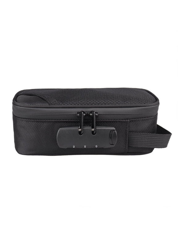 Smell Proof Bag with Lock, Portable Container Travel Storage Case for Men Women