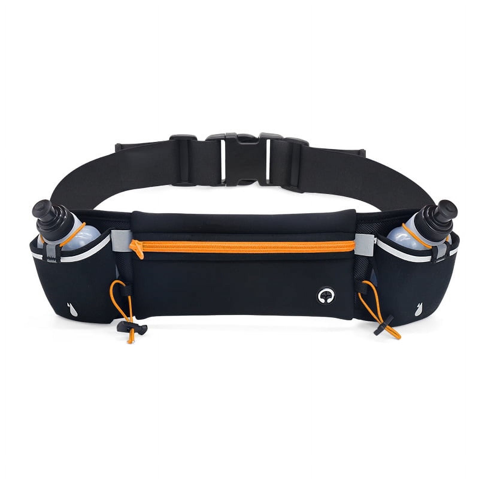WEISIPU Upgraded Running Belt with Water Bottles, Hydration Belt for