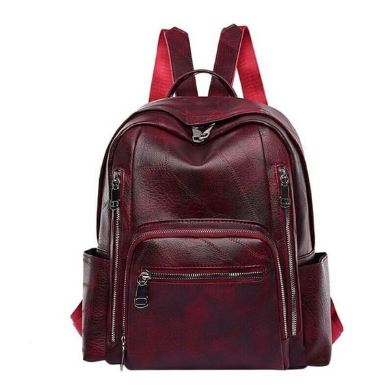 WEISIPU Vintage Women Ladies Soft Leather Casual Rucksack Shoulder Bag Backpack