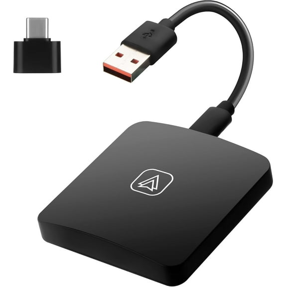 WEISIPU Wireless Carplay Adapter for Apple, USB Carplay Wireless Dongle for Car Stereos, Easy Plug & Play, Converts Wired to Wireless Carplay Suitable for Cars from 2016 & iPhone iOS 12+