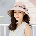 thumbnail image 1 of WEISIPU Women Ladies Summer Wide Brim Foldable Sun Hat Anti-UV Beach Visor Caps Hats, 1 of 5