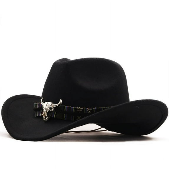WEISIPU Womens Mens Hat Cowgirl Cowboy Wild West Hats Western Headwear Wide Brim Cap