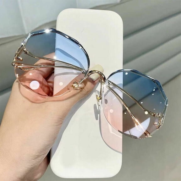 WEISIPU Womens Sunglasses Oversized Metal Frame Fashion Shades Ladies