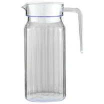WEIWEIGG 0.8L Juice Pitcher with Lid, Shatter-Resistant Water Jug for Hot Cold Beverages, Clear Plastic Pitcher, Restaurant Bar Home Use, Easy Pour Handle, Durable Tea Pitcher