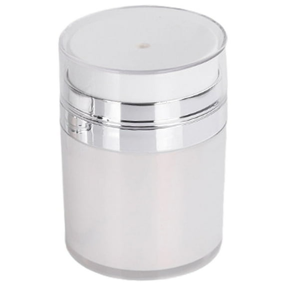 WEIWEIGG 100ml Airless Pump Bottle Vacuum Dispenser, Leak-Proof Refillable Cosmetic Jar, Travel Size Moisturizer Container with Press Pump, 1 PCS