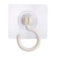 thumbnail image 1 of WEIWEIGG 1Pcs Adhesive Ceiling Hooks Heavy Duty No Drill 360æ³ Rotating, Swivel Utility Strong Self Sticker Wall Hook Sticky Under Cabinet for Hanging Purse Bag Small Plant Hanger, Waterproof,White, 1 of 1