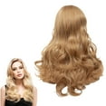 thumbnail image 1 of WEIWEIGG 26Inch Long Wavy Blonde Wig for Women, Synthetic Wig with Adjustable Cap, Comfortable Mesh, Natural Shine, Ideal for Daily/Halloween/Cosplay, 1 of 9