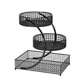 thumbnail image 1 of WEIWEIGG 3 Tier Makeup Organizer for Vanity Countertop, Black Metal Cosmetic Display Shelf, Multi-Purpose Storage Rack for Bathroom, Bedroom, Office, 1 of 7
