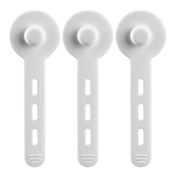 WEIWEIGG 3Pcs Silicone Cable Ties,Reusable Cable Organizer,Elastic Cord Management Straps,Multipurpose Wire Organizer for Bundling Earphone,Computer Cords Home Office Travel,White