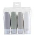 thumbnail image 1 of WEIWEIGG 4-Pack Silicone Travel Toiletries Bottles - 3oz Leak-Proof Containers, Silicone Containers, Toiletry Accessories - Portable Travel Set, 1 of 8