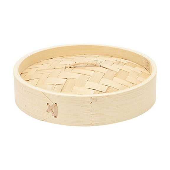 WEIWEIGG 7.1-Inch Bamboo Steamer Lid, 18cm Natural Bamboo Steamer Cover for Dumplings, Buns, Vegetables, Asian Cooking, Ventilated Design, Multi-Pot Use, 1 Pcs Steamer Basket Lid