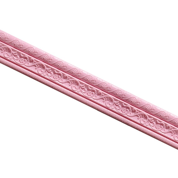 WEIWEIGG 7.54FT Baseboard Molding Trim, 3.15 Inch Wide, Wall Molding Trim Peel and Stick, PE Foam Skirting Border for Kitchen Bathroom TV Wall, Waterproof Oil Proof Easy Clean