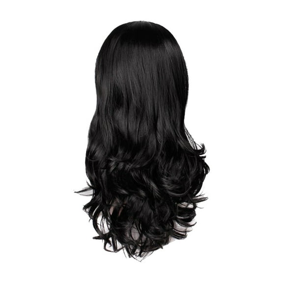 WEIWEIGG Black Wigs for Women, Natural Long Wavy Wig with Lace Front, Hand-Knitted Hairline, Natural Soft Look for Daily Wear
