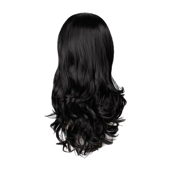WEIWEIGG Black Wigs for Women, Natural Long Wavy Wig with Lace Front, Hand-Knitted Hairline, Natural Soft Look for Daily Wear