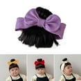 thumbnail image 1 of WEIWEIGG Bowknot Wigs for Girls, Fashionable Bun Wig Hairpieces, Solid Headwear Girls Hair for Daily, Party Ues, 1 of 9