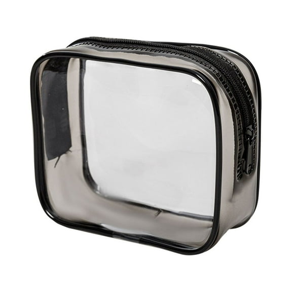 WEIWEIGG Clear Makeup Organizer, Cosmetic Bag, Travel Storage for Makeup, Toiletries, Electronics, Suitable for Trip, Camping, Office Small