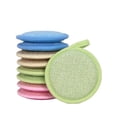 thumbnail image 1 of WEIWEIGG Double-Sided Round Dish Sponge, Thickened & Reusable Cleaning Sponges for Pots, Pans, Dishes, Easy Grip, Non-Scratch, Multi-Surface Clean, Kitchen Cleaning Essentials, 4.7 Inch, 1 of 5