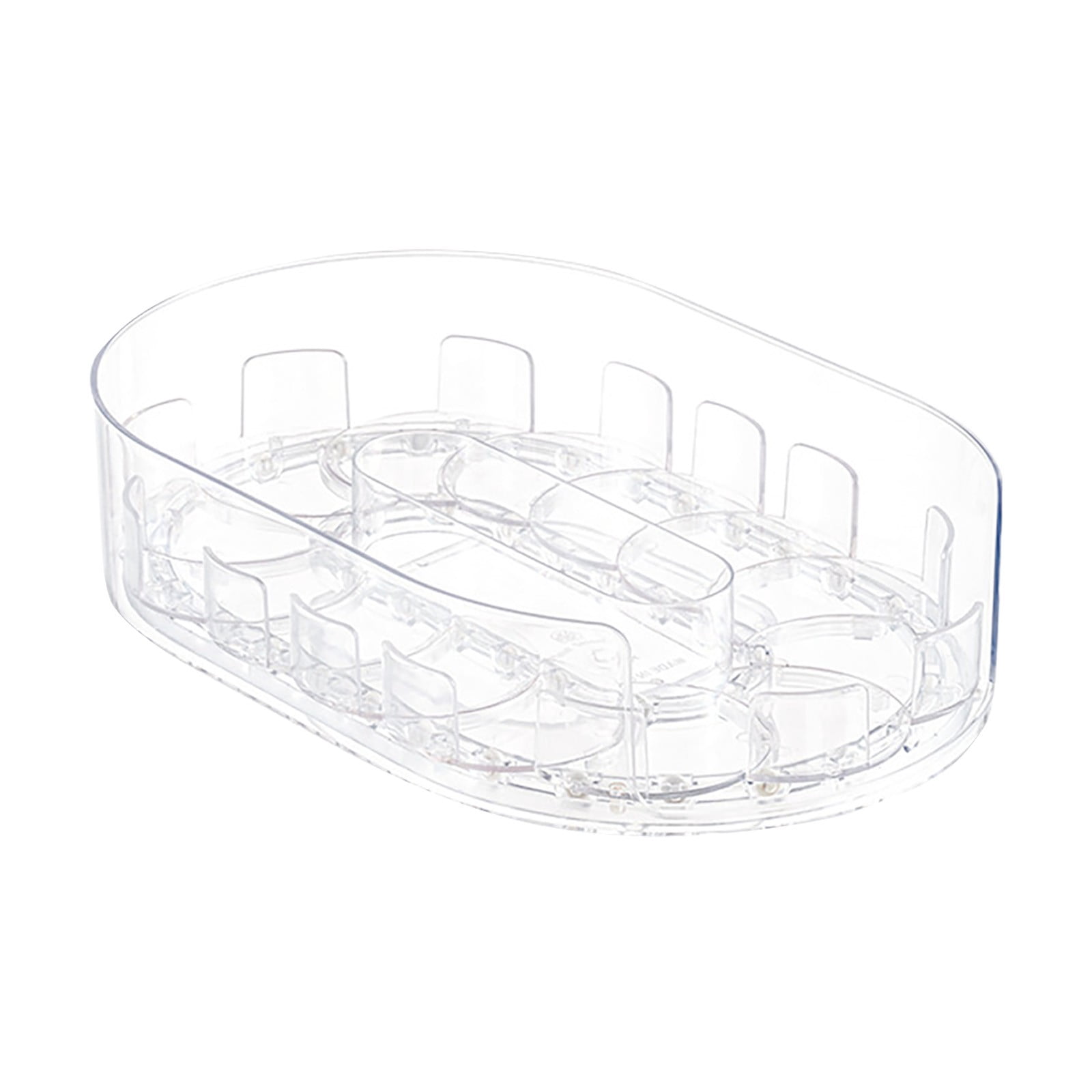 WEIWEIGG Drink Organizer for Fridge, Soda Can Dispenser for Refrigerator, 360° Rotating Fridge Organizer with Non-Slip Shelf, PP Material, Removable & Easy Clean, up to 10 Cans